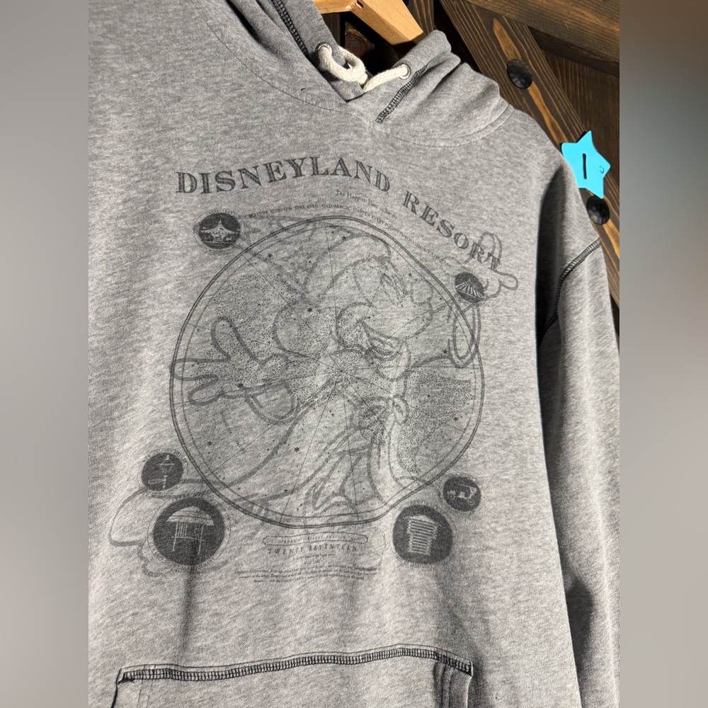 Disneyland Resort Gray Hoodie Large | Disney Parks Authentic - Picture 3 of 6